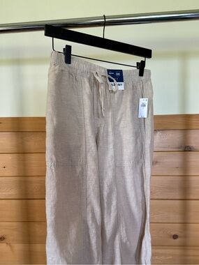 NWT Old Navy Linen Mid-Rise Balloon Pant
